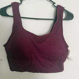 Avia Ribbed Plum Sports Bra